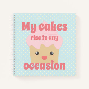 Cute Kawaii Cupcake Quote Dotty Recipe Notitieboek