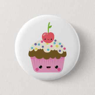 Cute Kawaii Cupcake Ronde Button 5,7 Cm