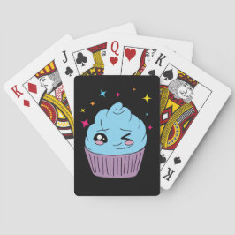 Cute Kawaii Cupcake Speelkaarten