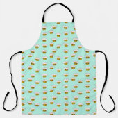 Cute kawaii cupcakes op groen schort (Voorkant)