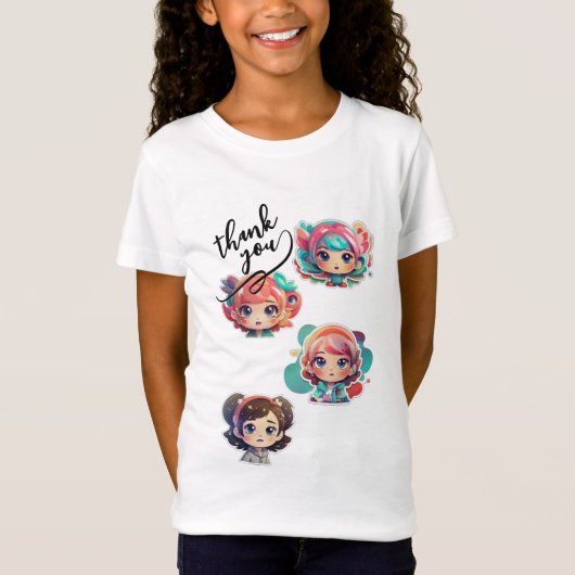 Cute Kawaii Dank Je Karakter T-Shirt (Voorkant)
