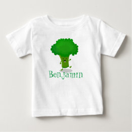 Cute kawaii dansende broccoli cartoon illustratie