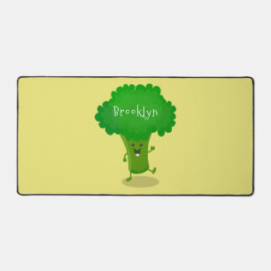 Cute kawaii dansende broccoli cartoon illustratie bureaumat
