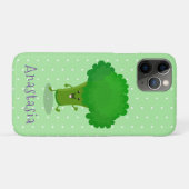 Cute kawaii dansende broccoli cartoon illustratie Case-Mate iPhone case (Achterkant (horizontaal))