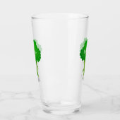 Cute kawaii dansende broccoli cartoon illustratie glas (Links)