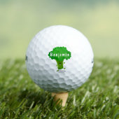 Cute kawaii dansende broccoli cartoon illustratie golfballen (Insitu Shirt)