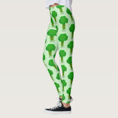 Cute kawaii dansende broccoli cartoon illustratie leggings (Links)