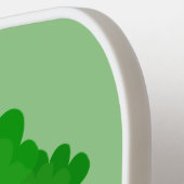 Cute kawaii dansende broccoli cartoon illustratie pickleball paddle (Links Detail)