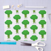 Cute kawaii dansende broccoli cartoon illustratie tissuepapier (Craft)