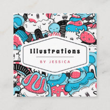 Cute Kawaii Dessert Pattern Graphic Designer Sweet