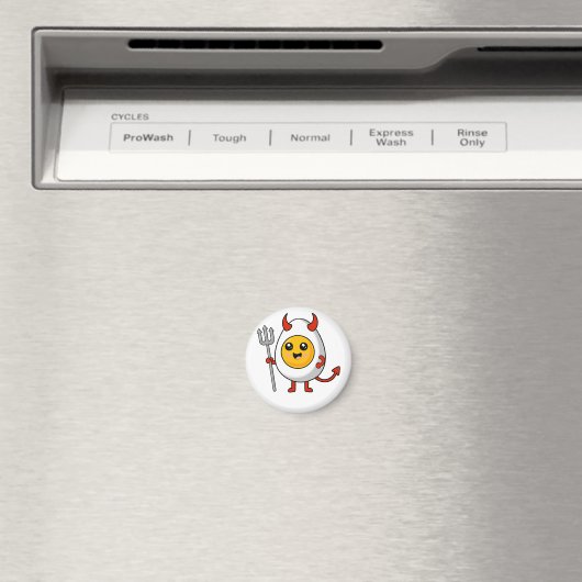 Cute Kawaii Deviled Egg Magneet (Insitu (Vaatwasser))