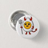 Cute Kawaii Deviled Egg Ronde Button 3,2 Cm (Voorkant /achterkant)