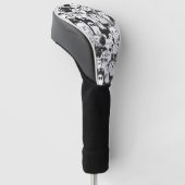 Cute Kawaii Dier Doodle Patroon (1) Golfheadcover (Schuin)