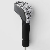 Cute Kawaii Dier Doodle Patroon (2) Golfheadcover (Schuin)