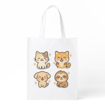 Cute Kawaii Dier Sticker Set | Kat, Hond,