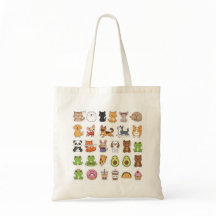 Cute Kawaii Dieren Boodschappentas – Cartoon Huisd