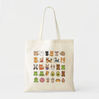 Cute Kawaii Dieren Boodschappentas – Cartoon Huisd Tote Bag