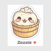 Cute Kawaii Dim Sum Chinese Dumpling Sticker (Vel)