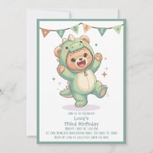 Cute Kawaii Dino Beer Feestje | 3e Verjaardag