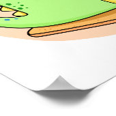 Cute Kawaii Dino-smore Poster (Hoek)