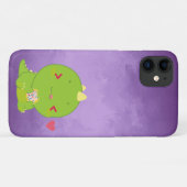 Cute Kawaii Dinosaur Eating Cookie Paars Case-Mate iPhone Case (Achterkant (horizontaal))