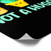 Cute Kawaii Do Not Hug I'm Not A Hugger Cactus  Poster (Hoek)