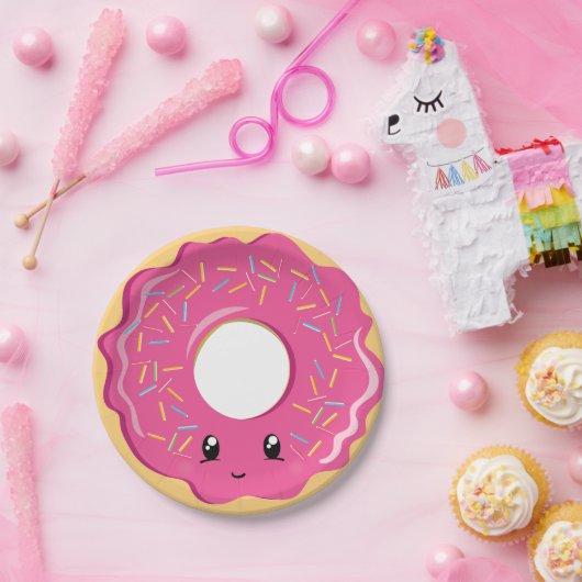 Cute Kawaii donut party bord (Feest)