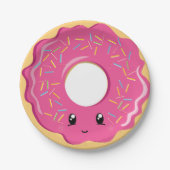 Cute Kawaii donut party bord (Voorkant)