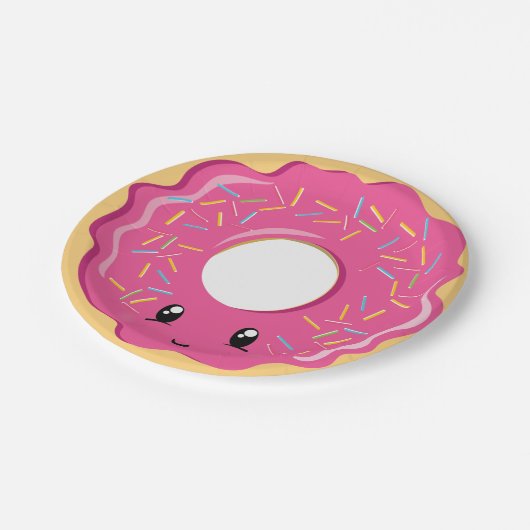 Cute Kawaii donut party bord (Gekanteld)