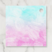 Cute Kawaii Dreamweaver Unicorn Rainbow Cloud Bedankjes Labels (Achterkant)