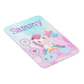Cute Kawaii Dreamweaver Unicorn Rainbow Cloud Magneet (Rechterzijde)