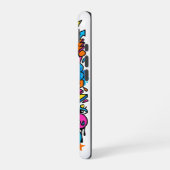 Cute Kawaii Drip Monster Pattern iPhone 16 case Hoesje (Linkerkant)