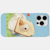 Cute Kawaii Duck with Bread Head Case-Mate iPhone Case (Achterkant (horizontaal))
