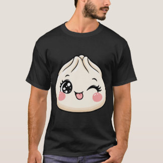 Cute Kawaii Dumpling Gezicht Halloween Kostuum  T-shirt