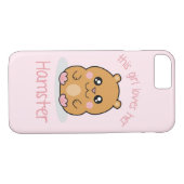 Cute Kawaii Dwarf Hamster Cartoon Girls Case-Mate iPhone Case (Achterkant (Horizontaal))