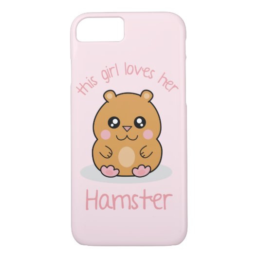 Cute Kawaii Dwarf Hamster Cartoon Girls Case-Mate iPhone Case (Achterkant)