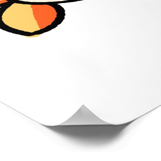 Cute Kawaii Ebi Prawn Sushi Poster (Hoek)