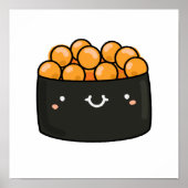 Cute Kawaii Ebiko Sushi Poster (Voorkant)