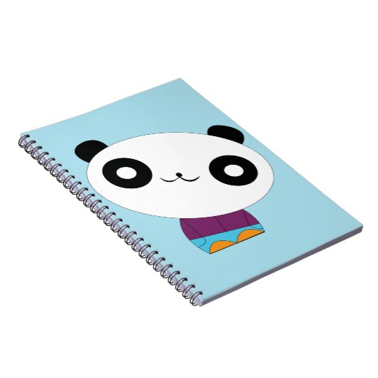 Cute kawaii echte chill panda notitieboek (Rechterzijde)