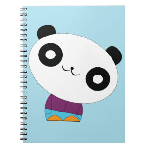 Cute kawaii echte chill panda notitieboek