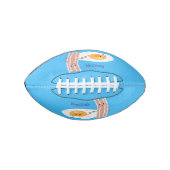 Cute kawaii egg and bacon cartoon illustration american football (Voorkant)