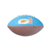 Cute kawaii egg and bacon cartoon illustration american football (Gedraaid 90)