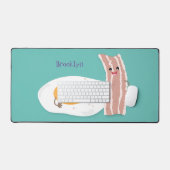 Cute kawaii egg and bacon cartoon illustration bureaumat (Keyboard & Muis)