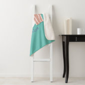 Cute kawaii egg and bacon cartoon illustration sherpa deken (In situ)