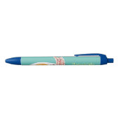 Cute kawaii egg and bacon cartoon illustration zwarte inkt pen (Bovenkant)