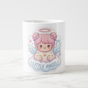 Cute Kawaii Engel Chibi Meisje Koffiemok Grote Koffiekop