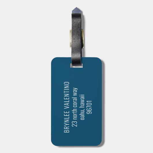 Cute Kawaii Face Bagagelabel (Achterkant verticaal)