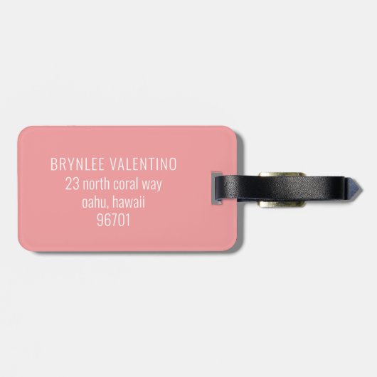 Cute Kawaii Face Bagagelabel (Achterkant horizontaal)