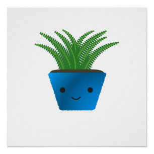 Cute kawaii Fern Perfect Poster