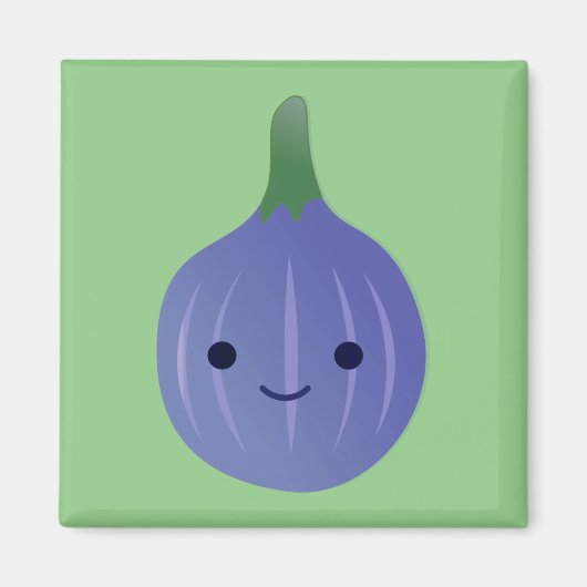 Cute Kawaii Fig Magneet (Voorkant)